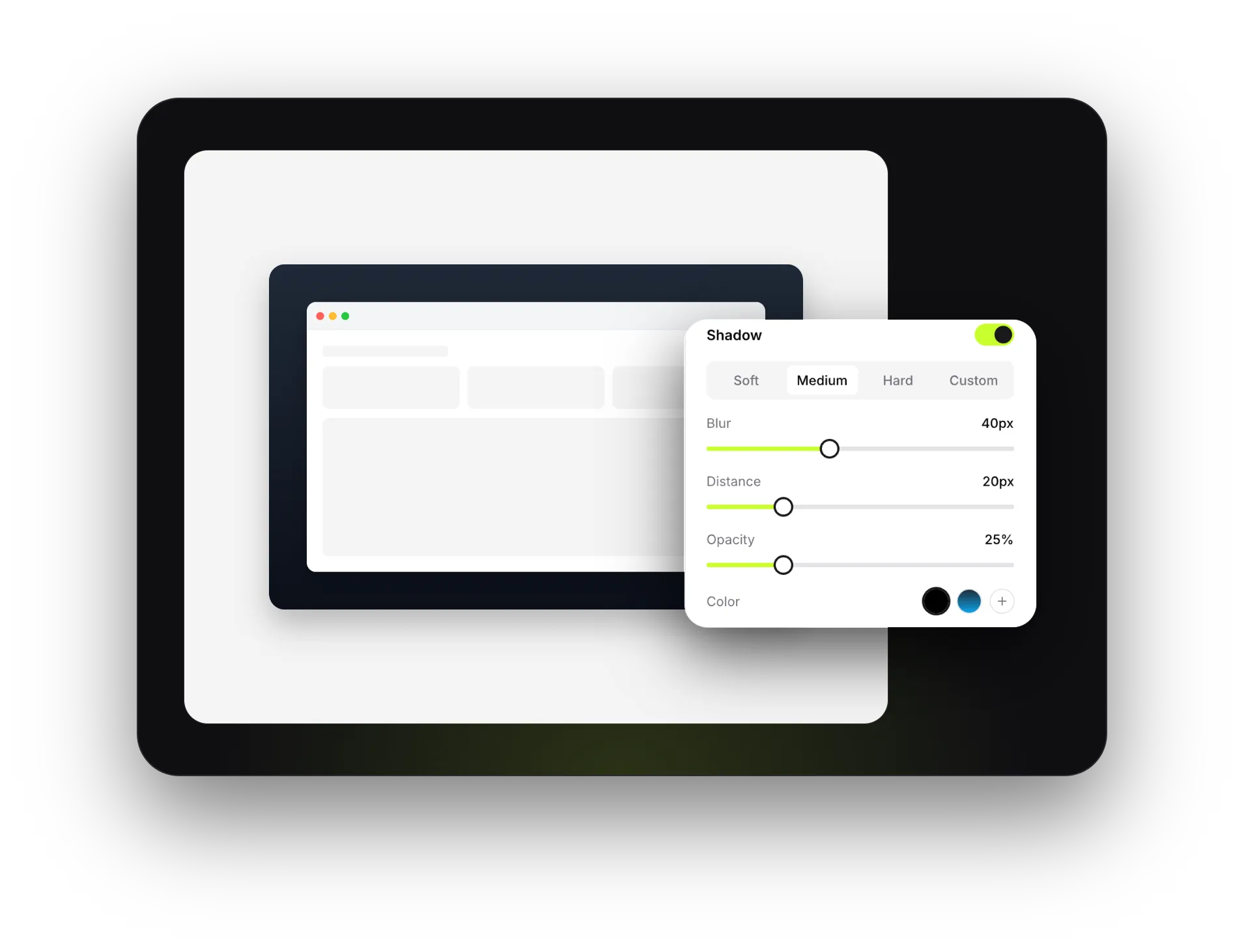 LumenGrab present interface